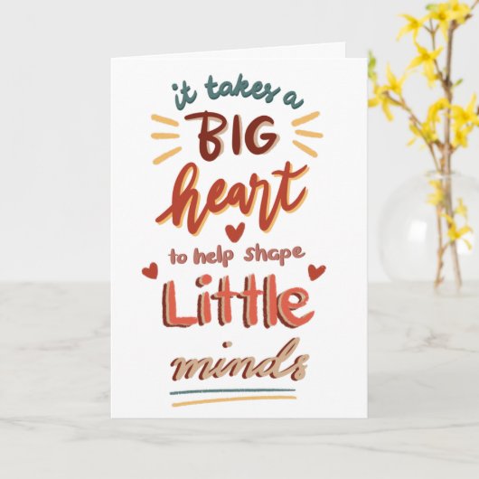 先生感謝バレンタイン カード (黄色い花)