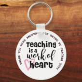 先生感謝パーソナライズされたギフト未満$ 4 キーホルダー (正面)