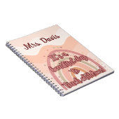 先生感謝パーソナライズされたボホレインボー ノートブック (右側)