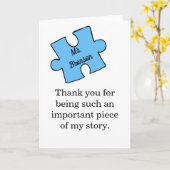 先生感謝パーソナライズされた状 カード (黄色い花)