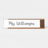 先生感謝プレゼントオフィスデコカスタムア デスクネームプレート (正面)