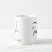 先生感謝名前をカスタムするありがとう コーヒーマグカップ (中央)