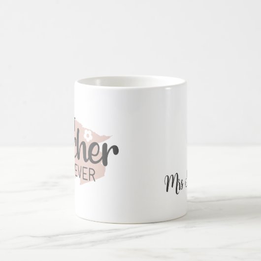 先生感謝最高の先生Ever Thank コーヒーマグカップ (中央)