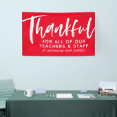 先生感謝状赤旗 横断幕 (トレードショー)