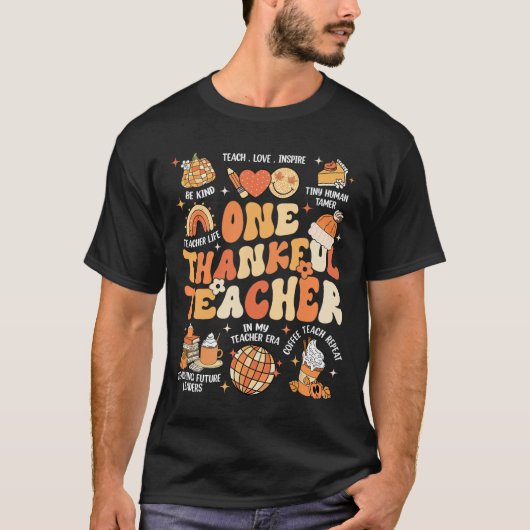 先生感謝祭ワン感謝ful先生秋オート tシャツ (正面)