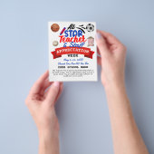 先生感謝週間すべてのスターPTOの旅程 チラシ (手)