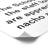 先生感謝週間すべてのスターPTOの旅程 ポスター (角)