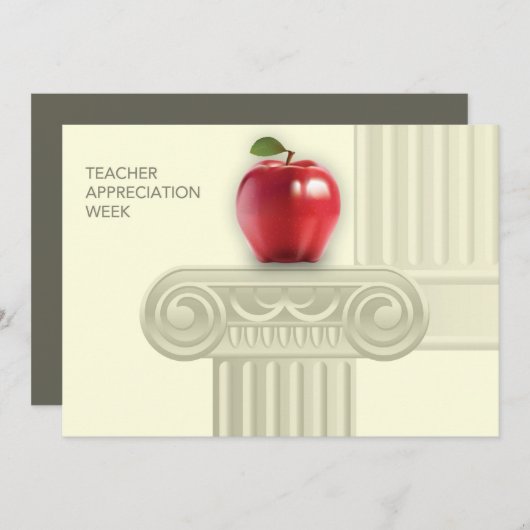 先生感謝週間グリーティングカード サンキューカード (正面/裏面)