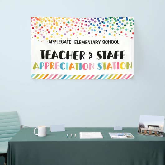 先生感謝週間バナー 横断幕 (トレードショー)