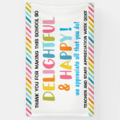 先生感謝週間バナー 横断幕 (縦)