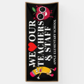 先生感謝週間バナー 横断幕 (縦)