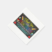 先生感謝週間パーティーデコール スタンダードカクテルナプキン (角)