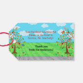 先生感謝 |かわいいバスの動物 ギフトタグ (裏面横)