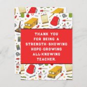 先生感謝 サンキューカード (正面/裏面)