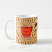 先生感謝Red Apple Classroomありがとう コーヒーマグカップ (左)