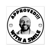 先生承認カスタム顔おもしろい写真 セルフインキングスタンプ (デザイン)