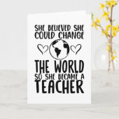 先生折り畳みグリーティングカードの変更 カード (黄色い花)