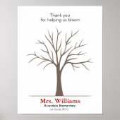 先生指紋ツリー ポスター (正面)