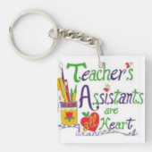 「先生支援の2倍」キーチェーン キーホルダー (正面)