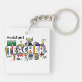 「先生支援の2倍」キーチェーン キーホルダー (裏面)