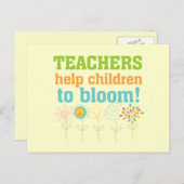 先生救済子開花 ポストカード (正面/裏面)