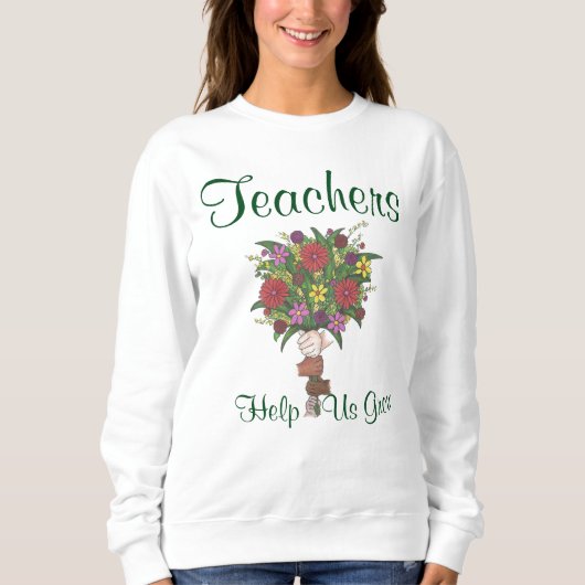 先生救済生花ブーケSweatshirt スウェットシャツ (正面)
