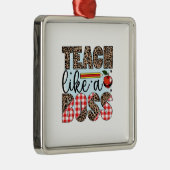 先生教えのようなボス メタルオーナメント (右)