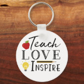 先生教えの愛インスパイア0 キーホルダー (正面)