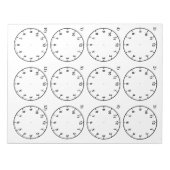 先生教えの援助が時を告げる ノートパッド (正面)