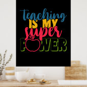 先生教えの日は私のすごい力 ポスター (キッチン)