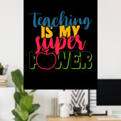 先生教えの日は私のすごい力 ポスター (ホームオフィス)