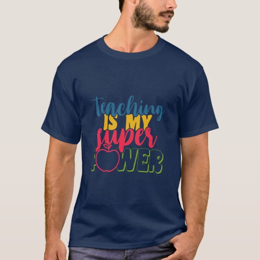 先生教えの日は私のすごい力 Tシャツ (正面)
