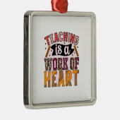 先生教えはハートだ メタルオーナメント (右)