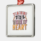先生教えはハートだ メタルオーナメント (左)