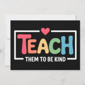 先生教えは優しい新学期 招待状 (正面)