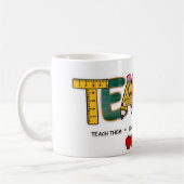 先生教えは、彼らを愛し、彼らが成長するのを見る コーヒーマグカップ (左)