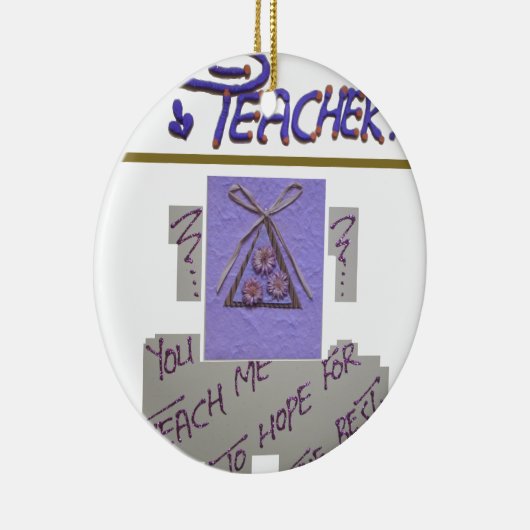 先生教えよ俺が芸術を望最高のむ! セラミックオーナメント (右)