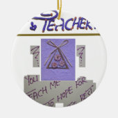 先生教えよ俺が芸術を望最高のむ! セラミックオーナメント (正面)