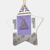 先生教えよ俺が芸術を望最高のむ! セラミックオーナメント (左)