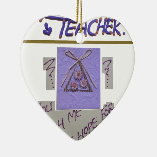 先生教えよ俺が芸術を望最高のむ! セラミックオーナメント (右)