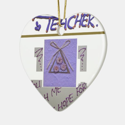 先生教えよ俺が芸術を望最高のむ! セラミックオーナメント (左)