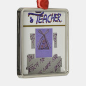 先生教えよ俺が芸術を望最高のむ! メタルオーナメント (右)