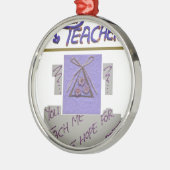 先生教えよ俺が芸術を望最高のむ! メタルオーナメント (左)