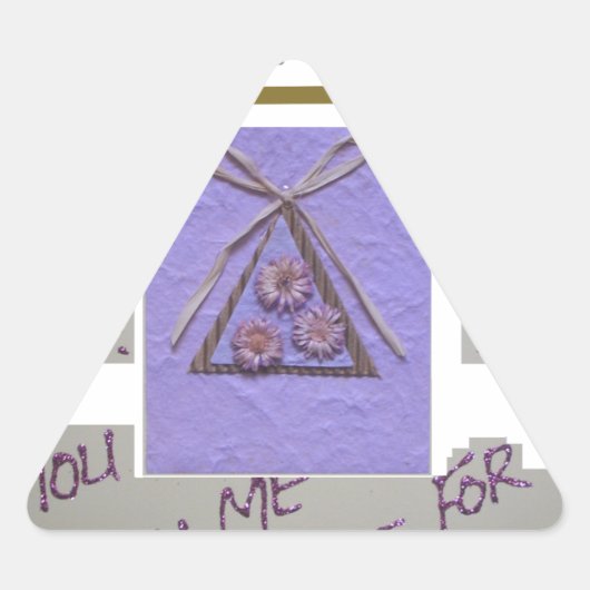 先生教えよ俺が芸術を望最高のむ! 三角形シール (正面)