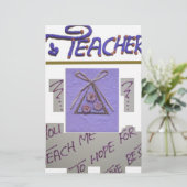 先生教えよ俺が芸術を望最高のむ! 便箋 (スタンド正面)