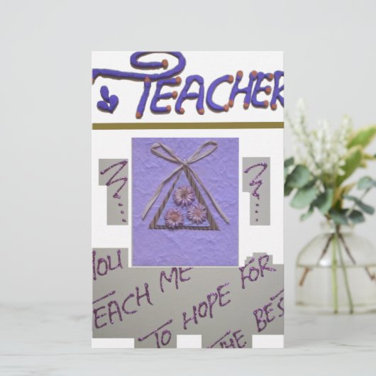 先生教えよ俺が芸術を望最高のむ! 便箋 (スタンド正面)