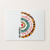 先生教えアートはハート ジグソーパズル (横)