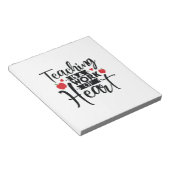 先生教えアートはハート ノートパッド (アングル)