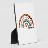 先生教えアートはハート フォトプラーク (側面)