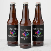 先生教えギフトしゃれている ビールラベル (ボトル)